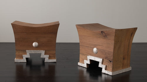 PAIR OF 'XALAPA' STOOLS BY MIKE DIAZ